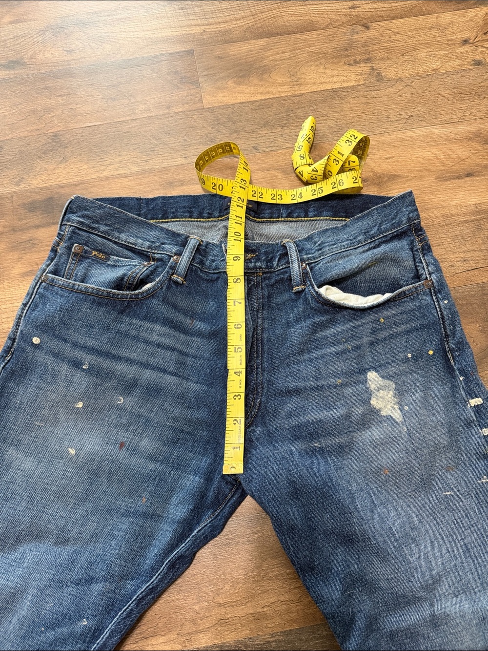 Polo Ralph Lauren Paint Splatter Classic Fit Stretch Jeans - Picture 3 of 6